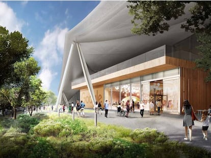 Infografía de la futura sede de Google en Mountain View