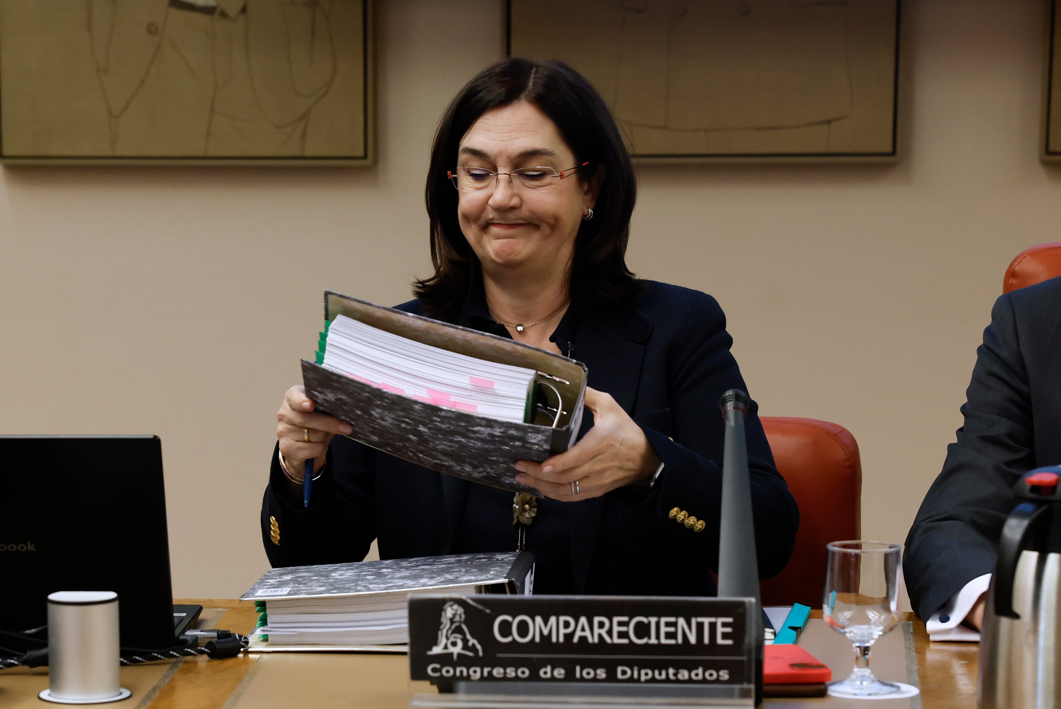 La presidenta de la Comisión Nacional de los Mercados y la Competencia (CNMC), Cani Fernández, en una comparecencia en 2023.