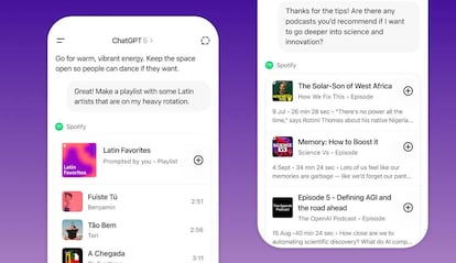 Spotify utilizando la IA de ChatGPT