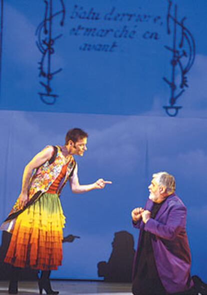 René Schirrer y François Piollino, en una escena de <i>Les paladins.</i>