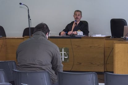 L'apunyalador de Lleida, davant del jutge d'instrucció.