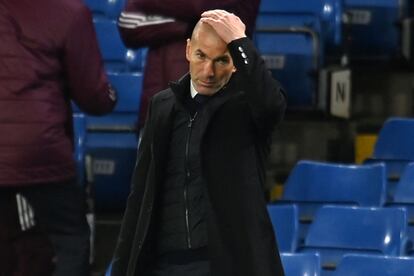 Zinedine Zidane entrenador del Real Madrid en la Champions League