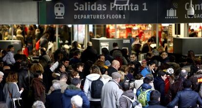  La estacion de atocha abierta despues de la falsa amenaza de bomba.