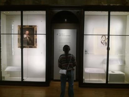 Imagen de la exposición sobre Audubon en el Museo de Historia Natural de Londres.