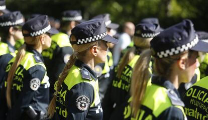 Algunas agentes de la Polic&iacute;a Municipal de Madrid. 