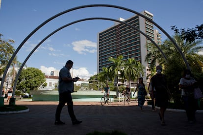 Ambiente en la localidad de Tres Ríos, este lunes.