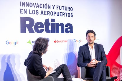 Luis José Cañón Ordóñez, director de Innovación y Experiencia de cliente de Aena; en conversación con Jaime García Cantero, director de 'Retina'.