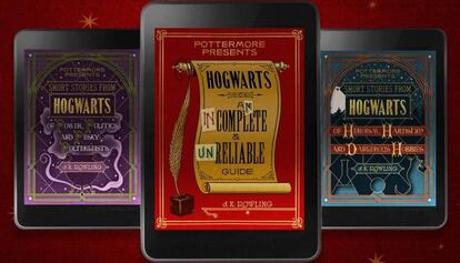 Portada de las tres obras de la saga de 'Harry Potter' que se publican en septiembre.