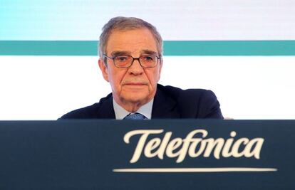 C&eacute;sar Alierta, presidente de Telef&oacute;nica.