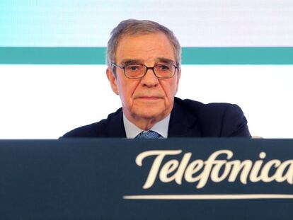 C&eacute;sar Alierta, presidente de Telef&oacute;nica.