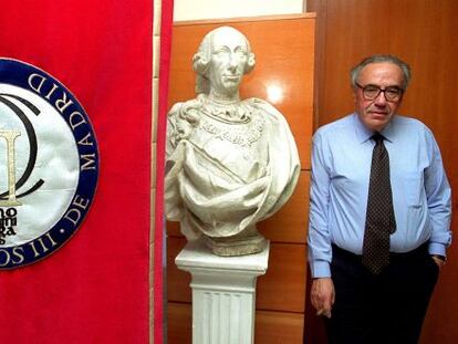 Gregorio Peces-Barba en la Universidad Carlos III de Madrid.