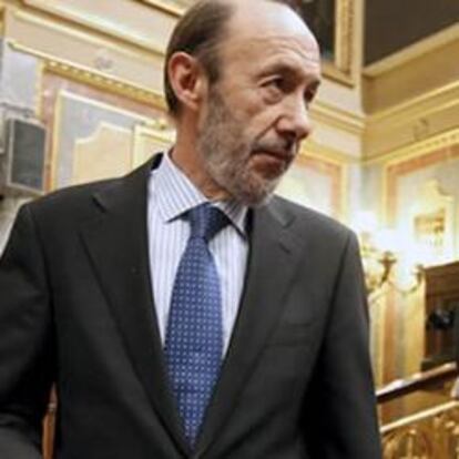 El vicepresidente primero del Gobierno y ministro del Interior, Alfredo Pérez Rubalcaba.