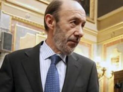 El vicepresidente primero del Gobierno y ministro del Interior, Alfredo Pérez Rubalcaba.