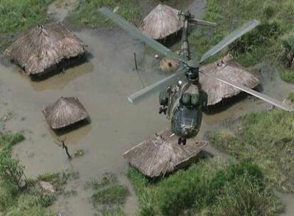 Inundaciones en el distrito de Timbara (Mozambique).