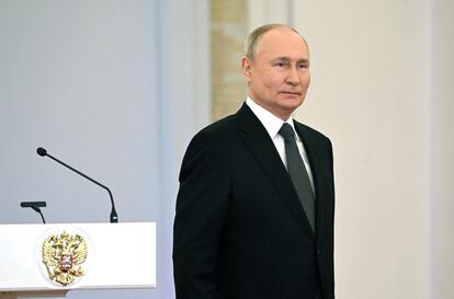 Vladímir Putin, el pasado jueves en el Kremlin.