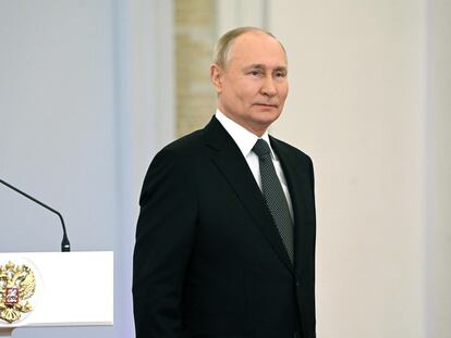 Vladímir Putin, el pasado jueves en el Kremlin.