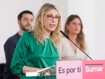 La eurodiputada y coordinadora del programa de Sumar, María Eugenia Rodríguez Palop, este jueves, en Madrid (España).