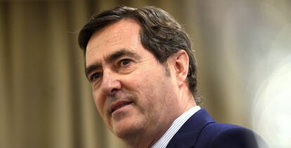 El presidente de la CEOE, Antonio Garamendi.