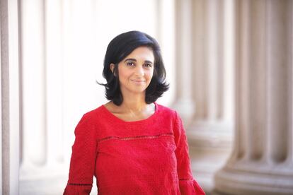 Diana Yousef, inventor of the iThrone, a toilet that evaporates waste, in a photo provided by Fundación Mapfre.