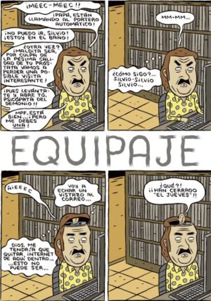 'Equipaje', la historieta de Paco Alcázar que se expone en 'Panorama'.