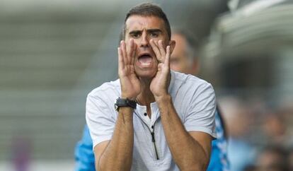 Gaizka Garitano, en el partido ante la Real Sociedad.