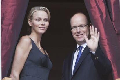 Charlene y Alberto de Mónaco, en el Principado.