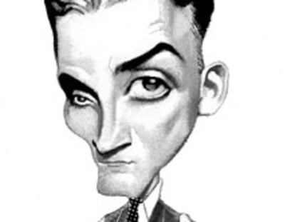 Caricatura de Scott Fitzgerald