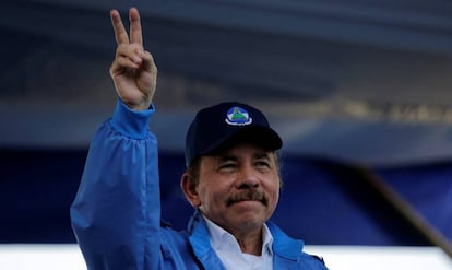El presidente de Nicaragua, Daniel Ortega, el pasado miércoles en Managua. 
 