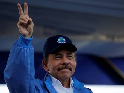 El presidente de Nicaragua, Daniel Ortega, el pasado miércoles en Managua. 
 