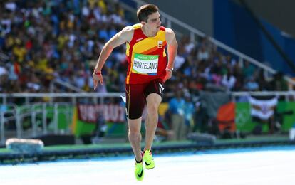 Bruno Hortelano, durante su serie de clasificación de 200 metros del martes.