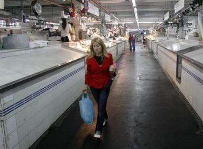 El mercado de la Ribera (Bilbao) presentaba este aspecto a media mañana de ayer.