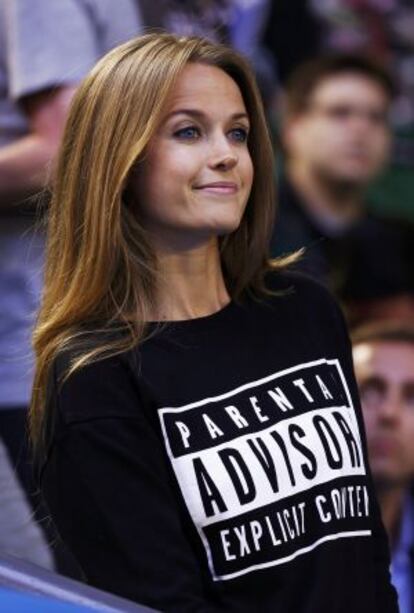 Kim Sears, durante el partido de Murray ante Djokovic