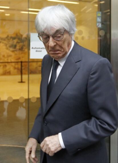 Ecclestone, a su llegada al juzgado.