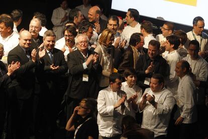 Foto de algunos de los chefs participantes de Madrid Fusión.