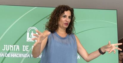 La consejera andaluza de Hacienda, María Jesús Montero.