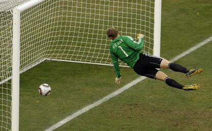 Neuer, ante  el gol fantasma de Lampard en el Mundial 2010.