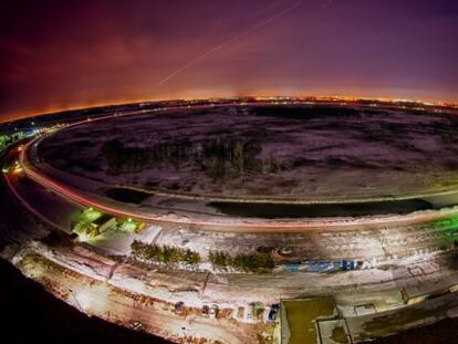 Foto a&eacute;rea del laboratorio Fermilab, junto a Chicago.