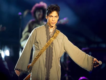 Prince, en un festival en Suecia en agosto de 2011.