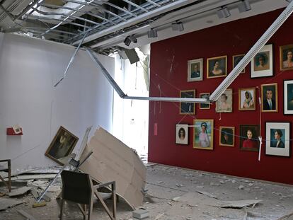 Una sala del Museo Sursock de Beirut, el 8 de agosto.
