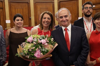 Cristina Vallejo, nueva decana del ICAB,  junto a Jesús M. Sánchez, antiguo decano