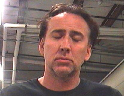 Fotografía facilitada por la oficina del Sheriff de Nueva Orleans del actor Nicolas Cage.