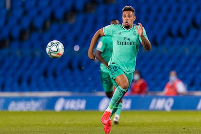 Mariano, en el Real Sociedad-Real Madrid posterior al confinamiento.