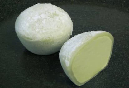 Mochi de helado de té verde