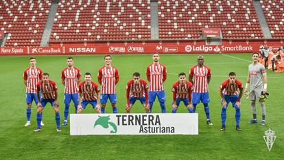 Los jugadores del Sporting de Gijón esta temporada.