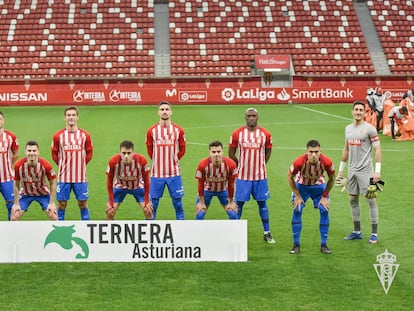 Los jugadores del Sporting de Gijón esta temporada.