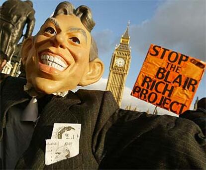 Manifestación hoy en Londres contra la reforma de las tasas universitarias.