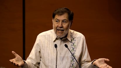 Gerardo Fernández Noroña, en la Cámara de Diputados de la Ciudad de México, el 14 de noviembre de 2023.