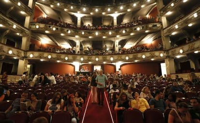 Inauguración del Teatro Calderón, tras su remodelación, en Madrid.