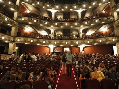 Inauguración del Teatro Calderón, tras su remodelación, en Madrid.