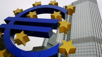 Vista de la sede del Banco Central Europeo en Fráncfort (Alemania).